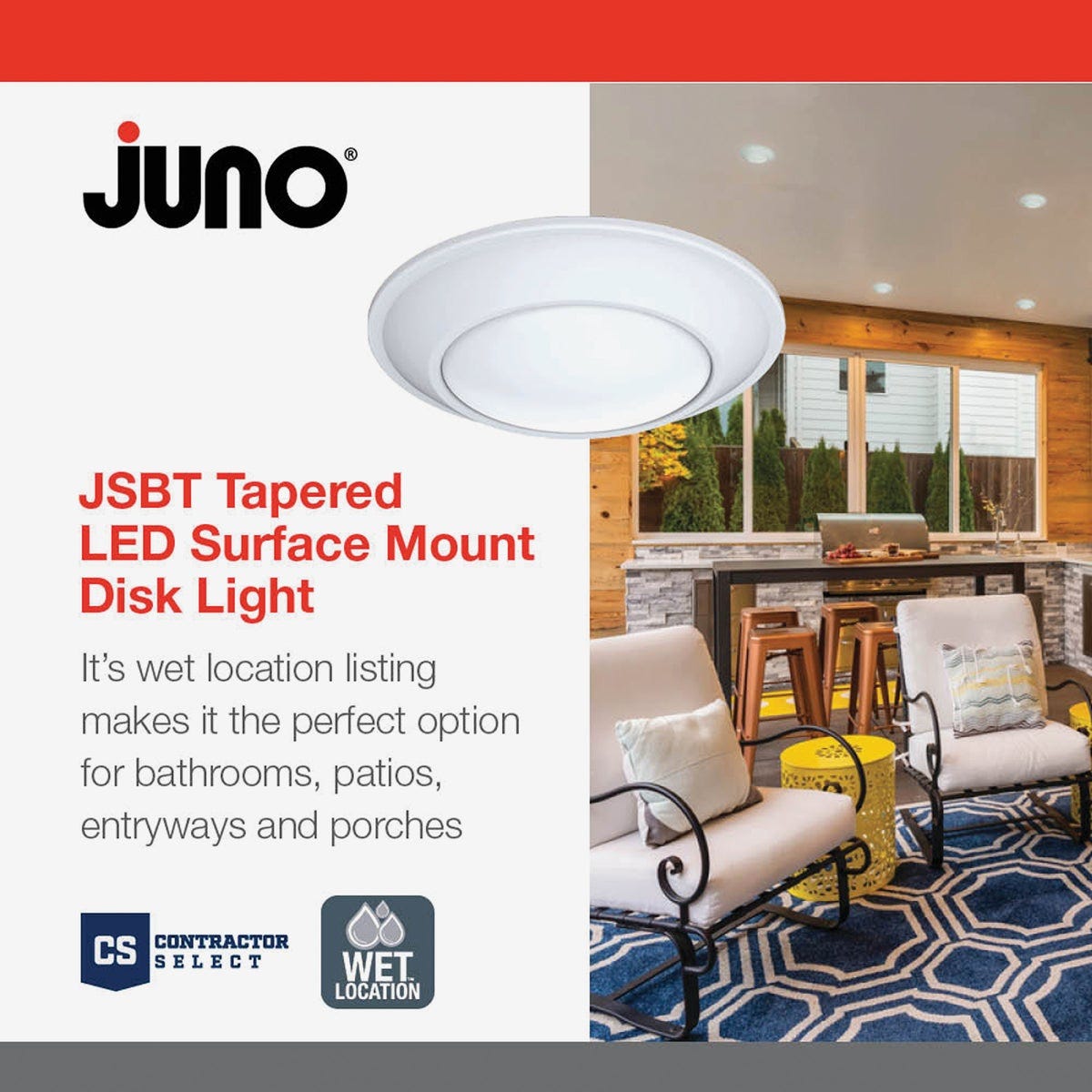 Juno SlimBasics JSBT 6 In. CCT Tapered LED Surface Mount Disk Light - photo 7 Juno SlimBasics JSBT 6 In. CCT Tapered LED Surface Mount Disk Light - photo 7