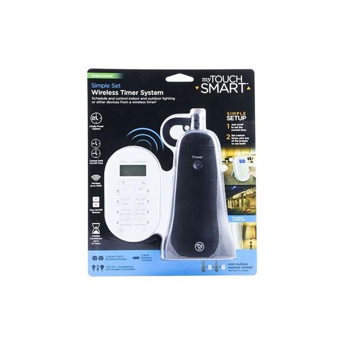 My TouchSmart 2-Outlet Indoor/Outdoor Wireless Timer System