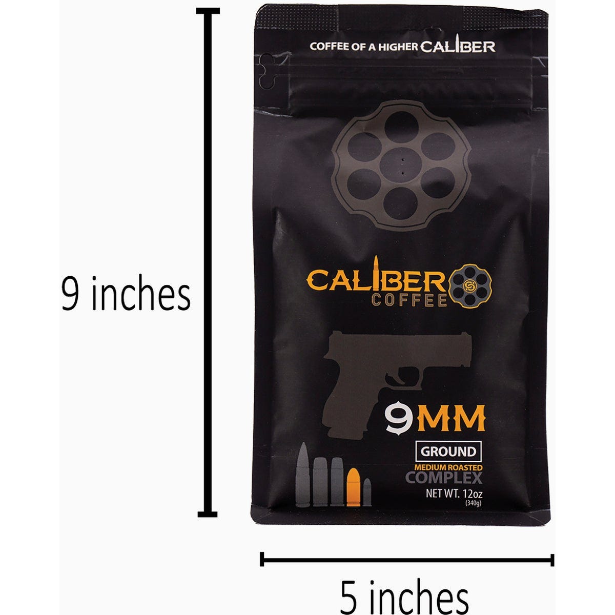 Caliber Coffee 9mm Ground Medium Roast Coffee, 12 Oz. Bag - photo 3