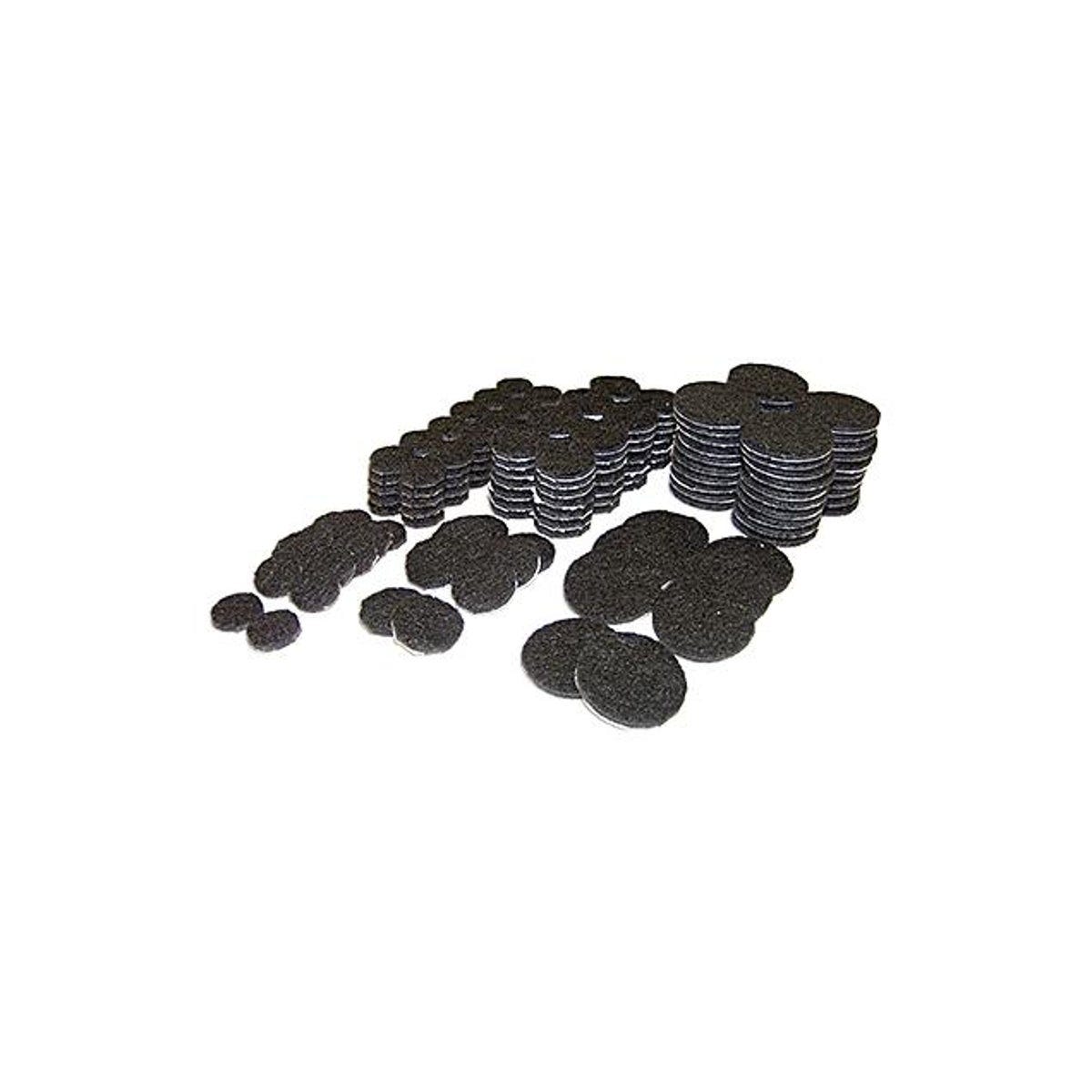 TruGuard Self-Adhesive Black Felt Pads (184-Pack)
