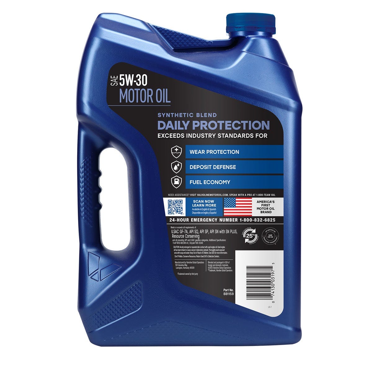 Valvoline 5 Qt. 5W-30 Daily Protection Synthetic Blend Motor Oil - photo 3 Valvoline 5 Qt. 5W-30 Daily Protection Synthetic Blend Motor Oil - photo 3