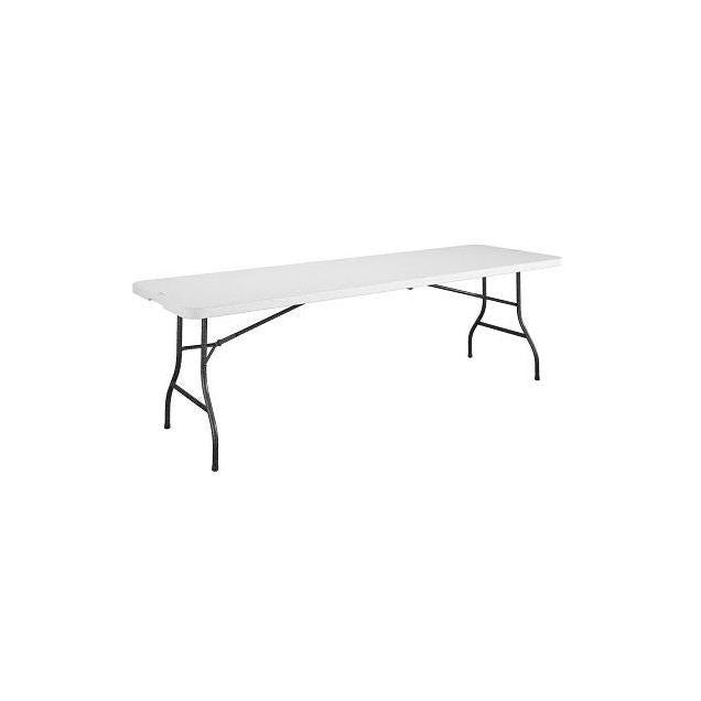 COSCO 30 In. x 96 In. White Resin Top Folding Table