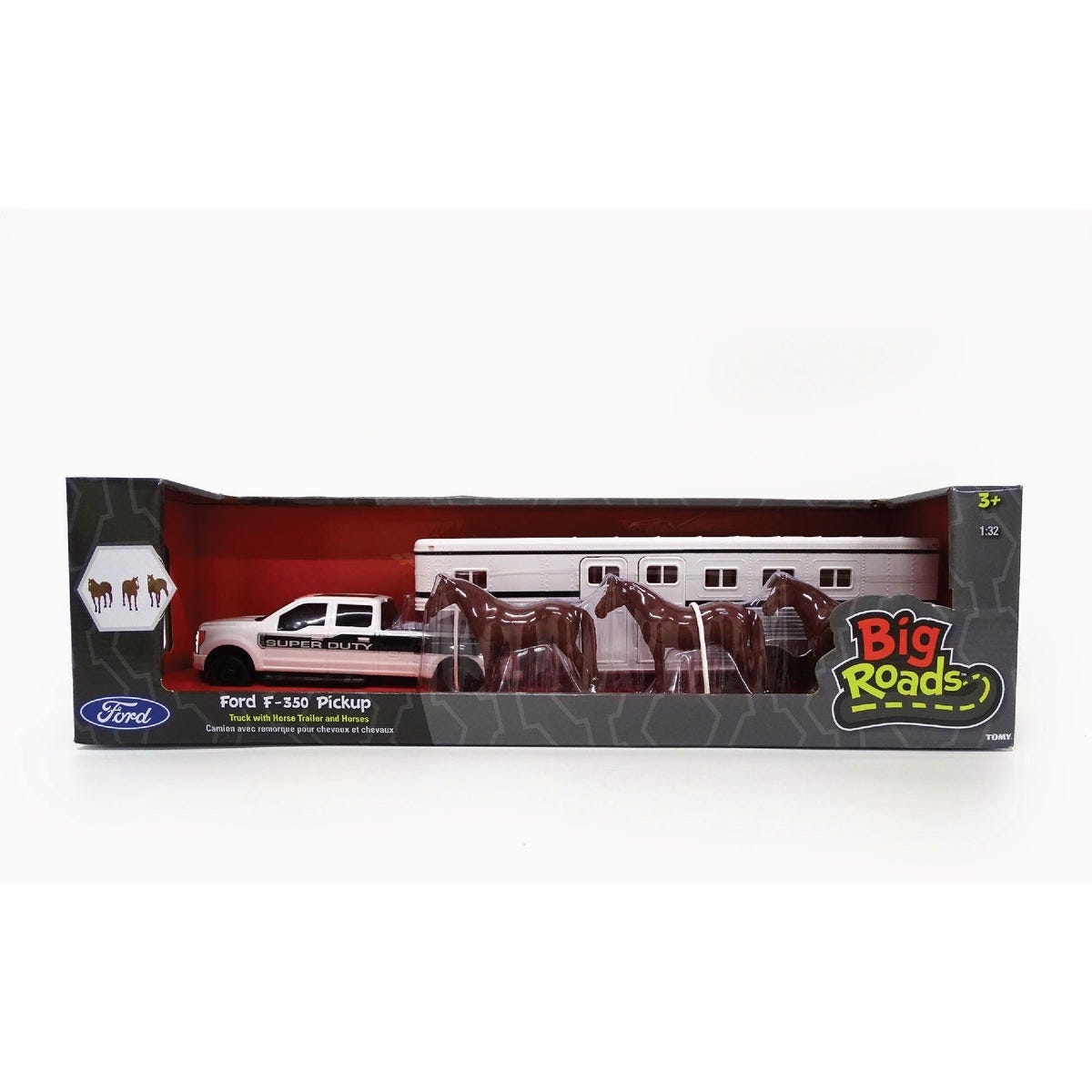 FORD F-350 1:32 Truck with Horse Trailer & Horses - photo 2