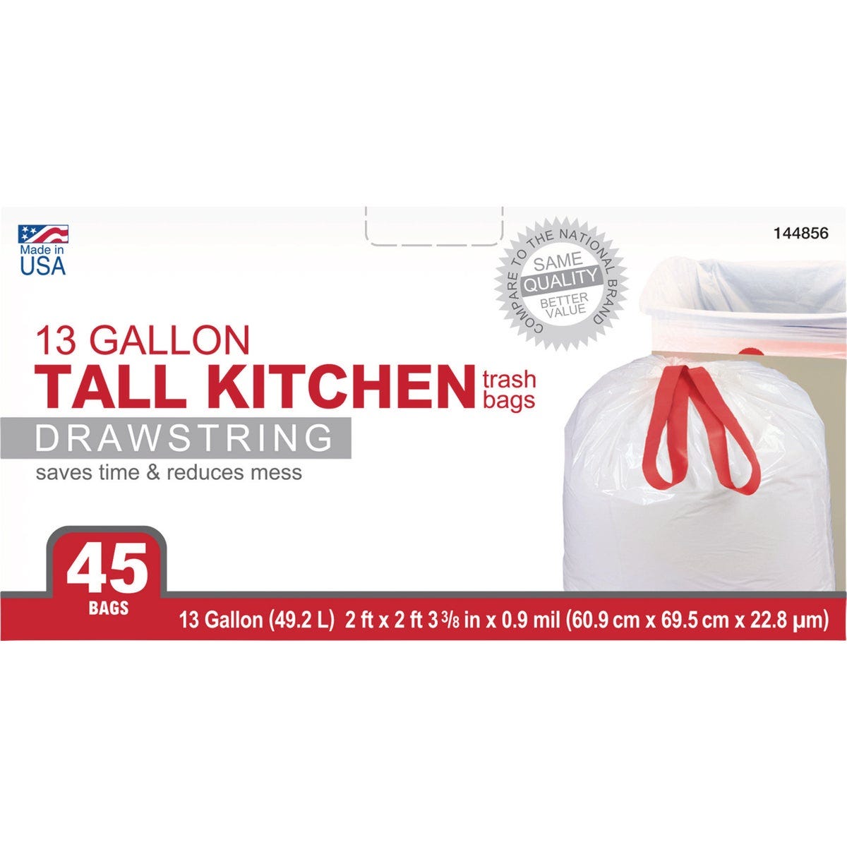 True Value 13 Gal. Drawstring Kitchen Trash Bags (45-Count) - photo 2 True Value 13 Gal. Drawstring Kitchen Trash Bags (45-Count) - photo 2