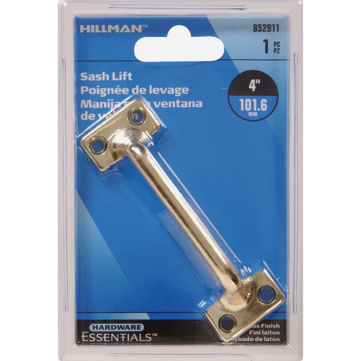 Hardware Essentials 4 In. Brass Window Sash Lift