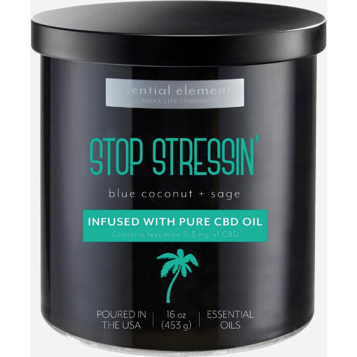 Essential Elements 16 Oz. 2-Wick Stop Stressin' CBD Candle