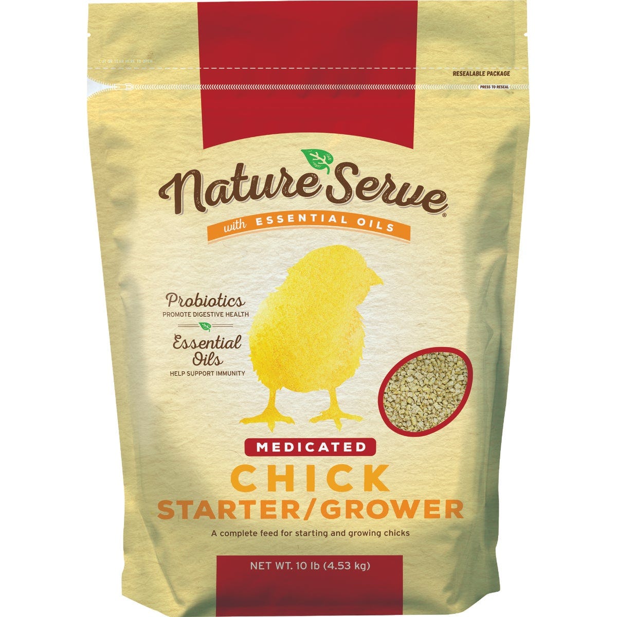NatureServe 10 Lb. Medicated Chick Starter/Grower