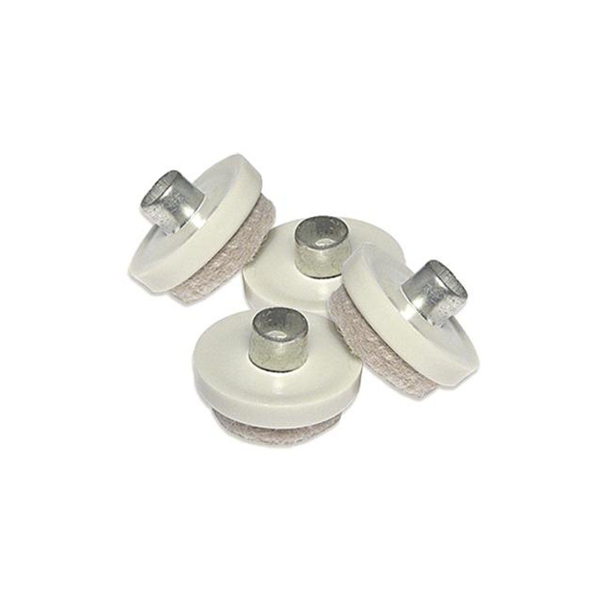 TruGuard 1 In. Nail-On With Adhesive Tan Round Furniture Glides (8-Pack)