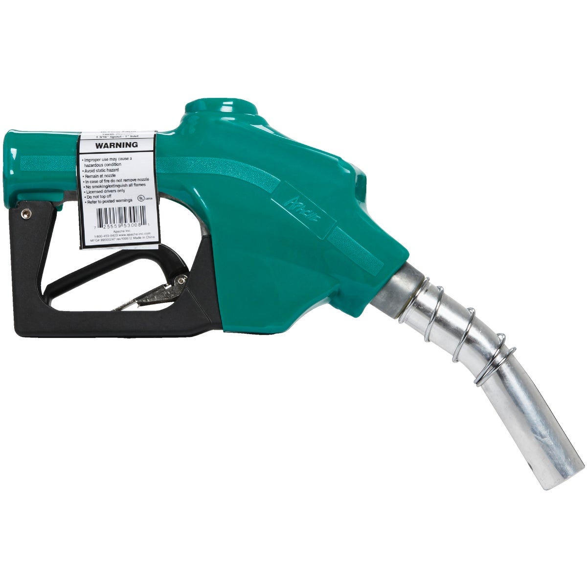 Apache 1 In. Spout Auto Shut-Off Diesel Fuel Nozzle, Green - photo 2 Apache 1 In. Spout Auto Shut-Off Diesel Fuel Nozzle, Green - photo 2