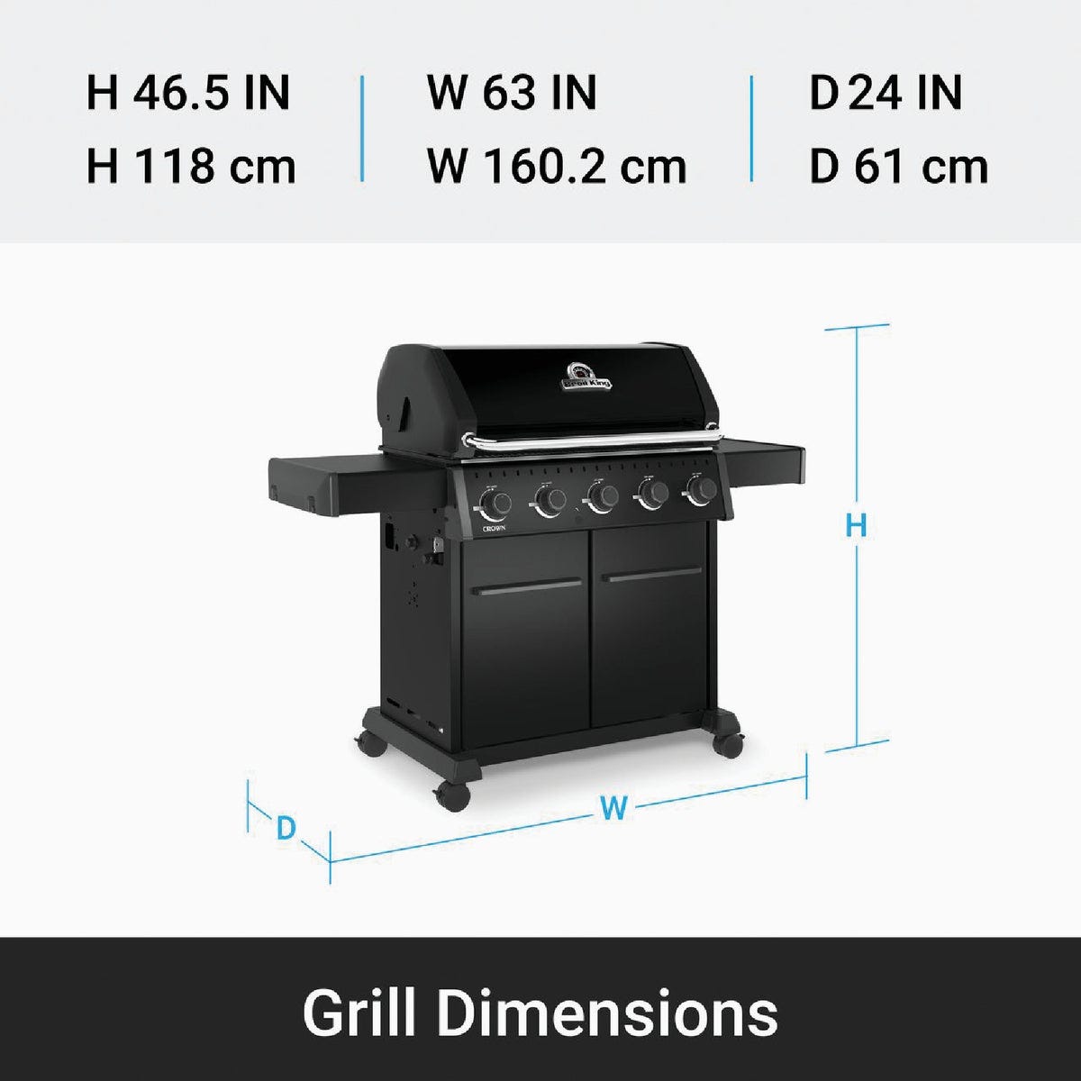 Broil King Crown 520 Shadow Gas Grill - photo 5