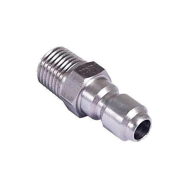 Mi-T-M Pressure Washer Quick Connect Plug, 1/4 MNPT x 1/4 In.