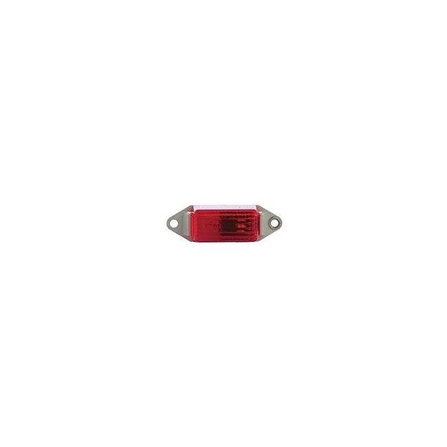 Uriah 3.25 x 1 In. Red with White Base Trailer Marking Light