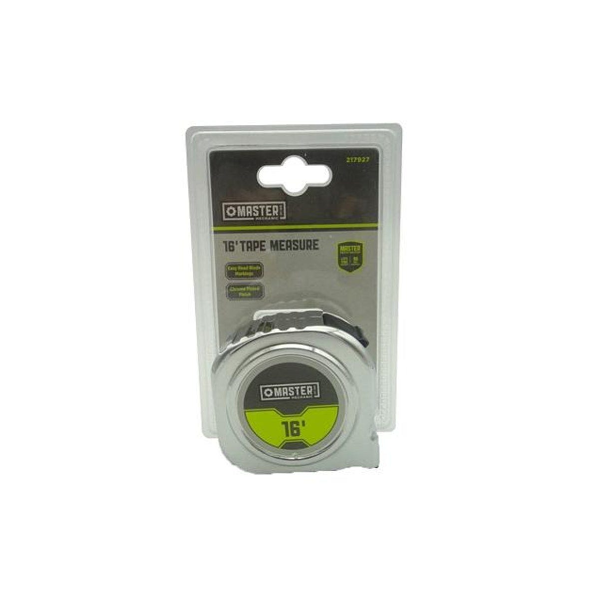 Master Mechanic 3/4 In. x 16 Ft. Chrome Tape Measure, Nylon Coating