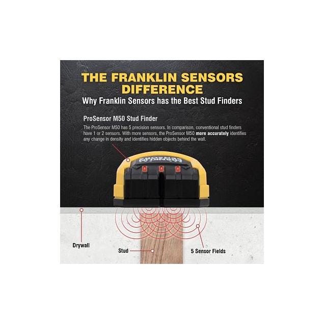 Franklin Sensors ProSensor M50 Stud Finder - photo 3 Franklin Sensors ProSensor M50 Stud Finder - photo 3