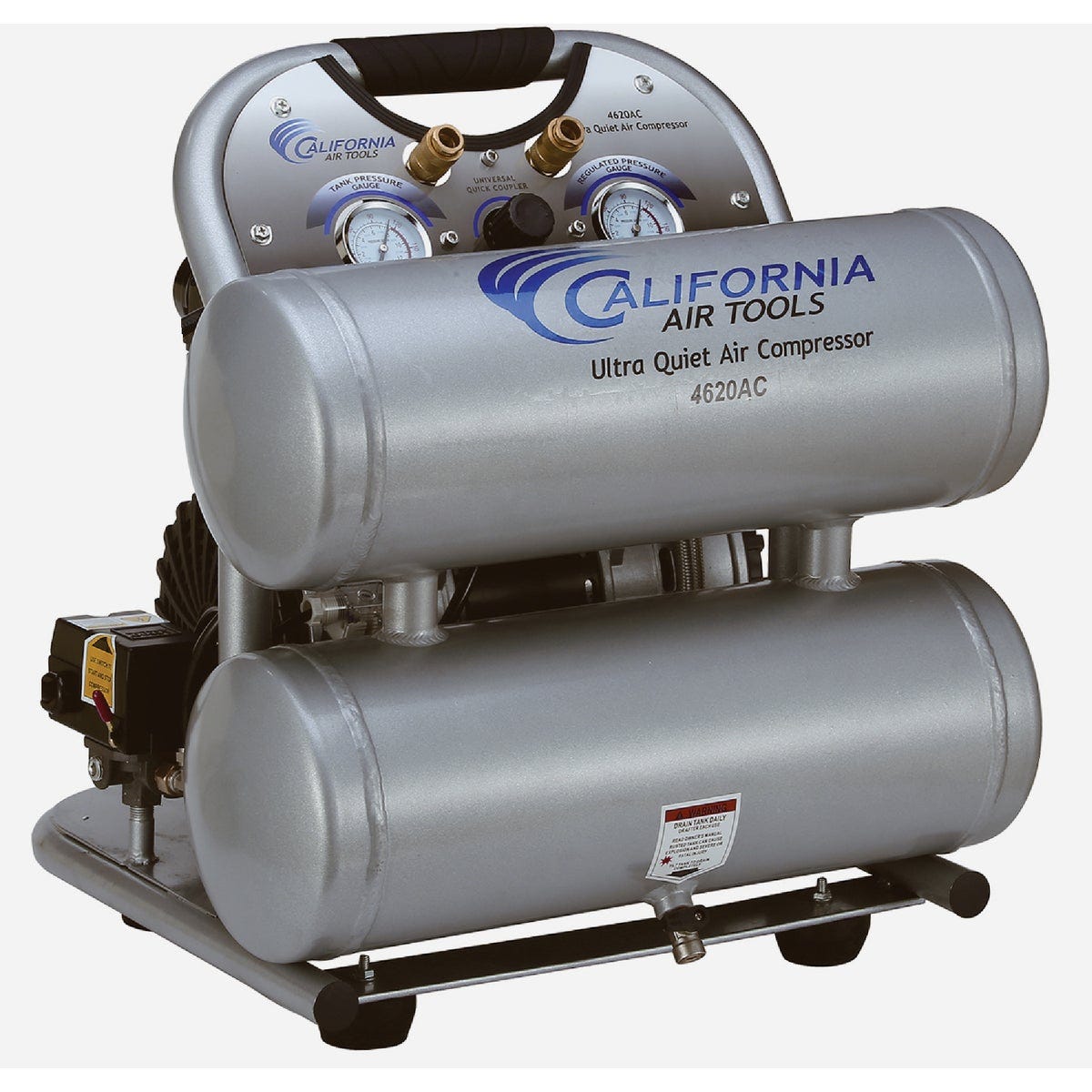 California Air Tools 4 Gal. Ultra Quiet Oil-Free Aluminum Twin Tank Air Compressor - photo 4 California Air Tools 4 Gal. Ultra Quiet Oil-Free Aluminum Twin Tank Air Compressor - photo 4