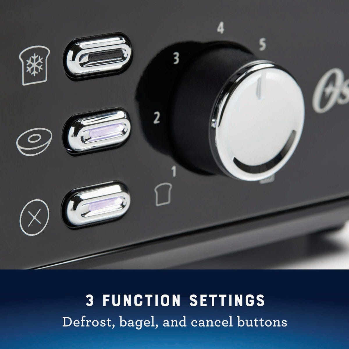 Oster Black Stainless Steel 2-Slice Toaster with Extra Wide Slots - photo 5
