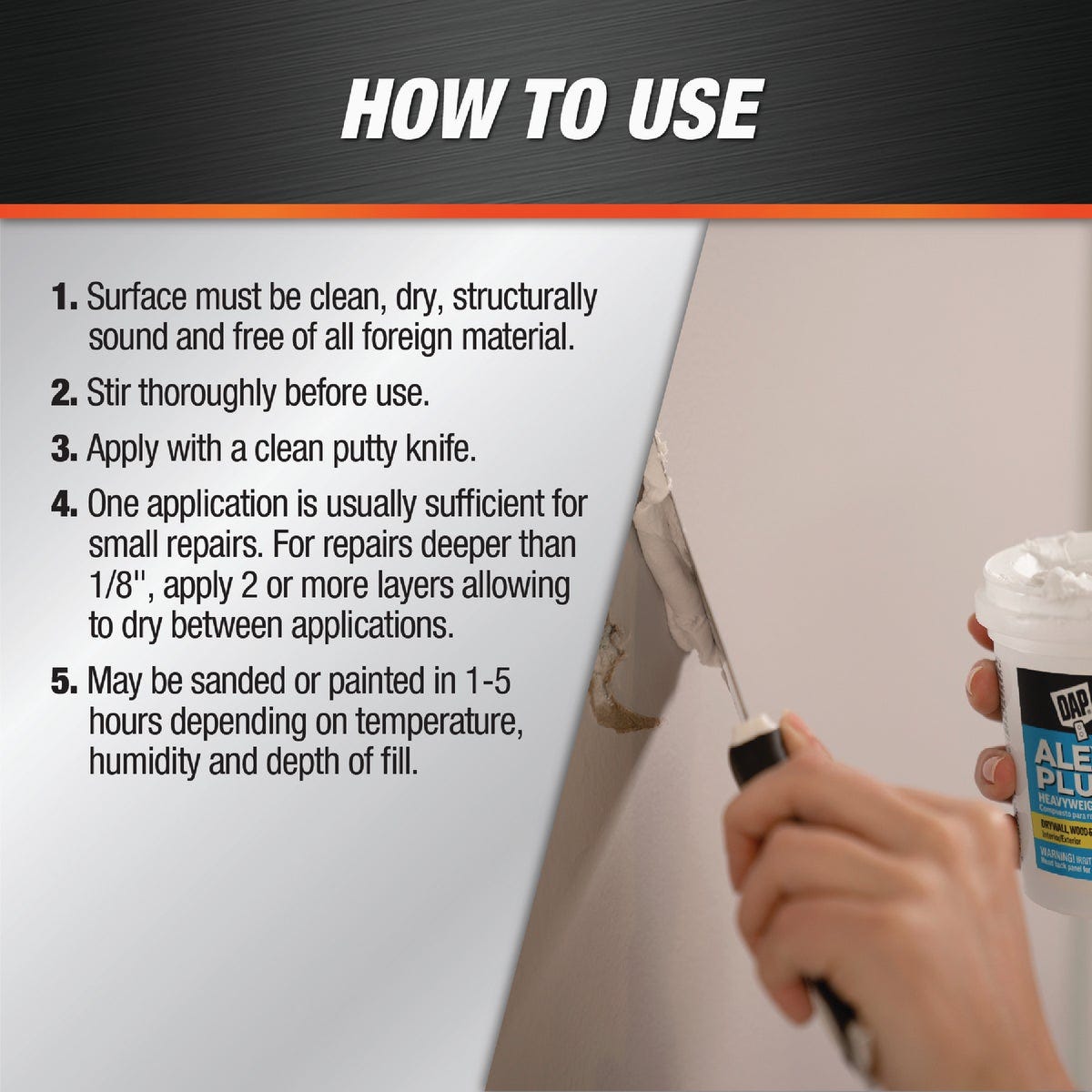 DAP ALEX PLUS 16 Oz. Professional Latex Spackling - photo 2