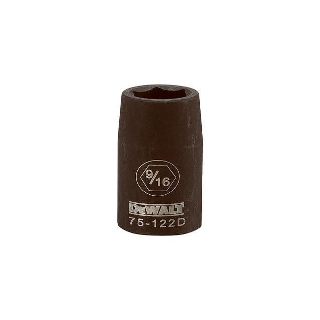 DEWALT 1/2 In. Drive 9/16 In. 6-Point Shallow Standard Impact Socket