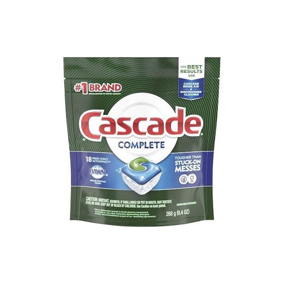 Cascade Complete ActionPacs Fresh Scent Dishwasher Detergent Pods (16-Count) Cascade Complete ActionPacs Fresh Scent Dishwasher Detergent Pods (16-Count)