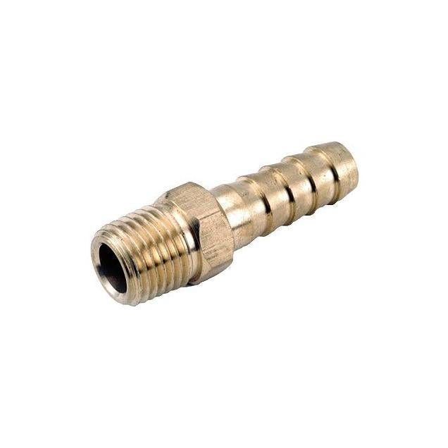 Anderson Metals 1/4 In. ID x 1/4 In. MPT Lead-Free Brass Barb Insert Anderson Metals 1/4 In. ID x 1/4 In. MPT Lead-Free Brass Barb Insert