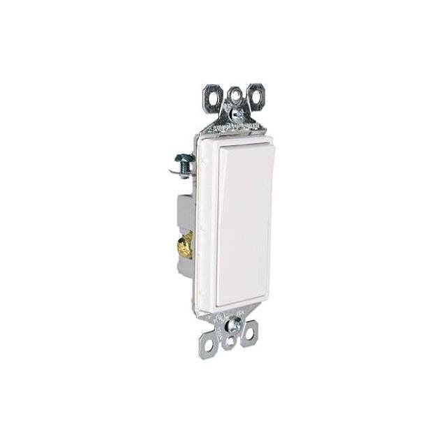 Legrand Pass & Seymour 15A 120V White 3-Way Lighted Decor Switch