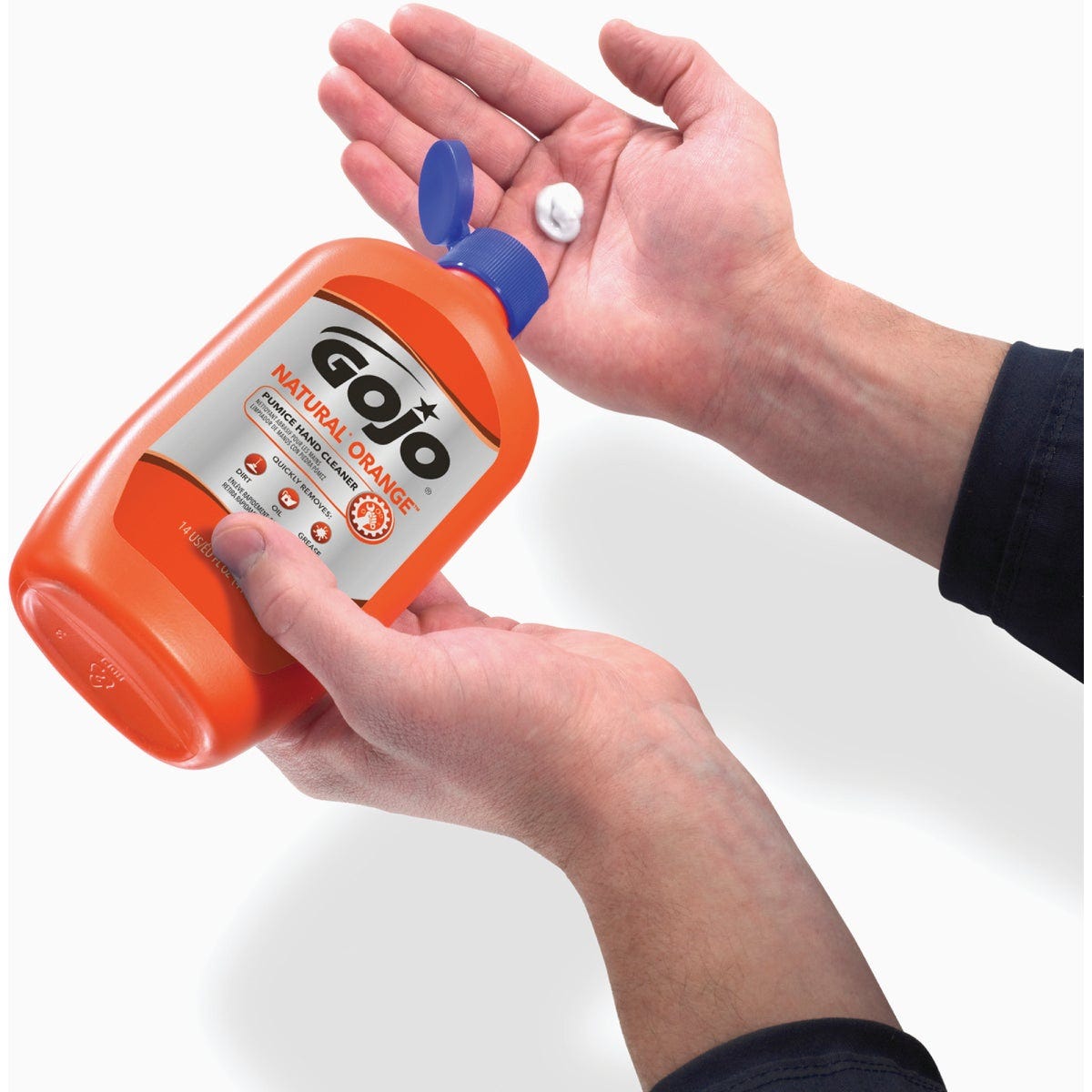 GOJO Natural Orange 14 Oz. Lotion Hand Cleaner with Pumice Squeeze Bottle - photo 3