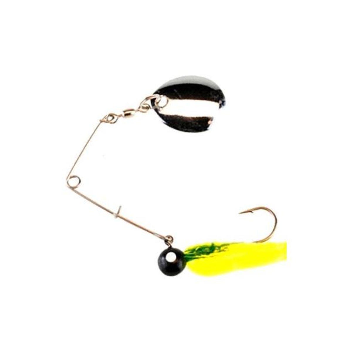 Berkley Johnson 1/4 Oz. Nickel With Black/Chartreuse Grub Beetle Spinner Berkley Johnson 1/4 Oz. Nickel With Black/Chartreuse Grub Beetle Spinner