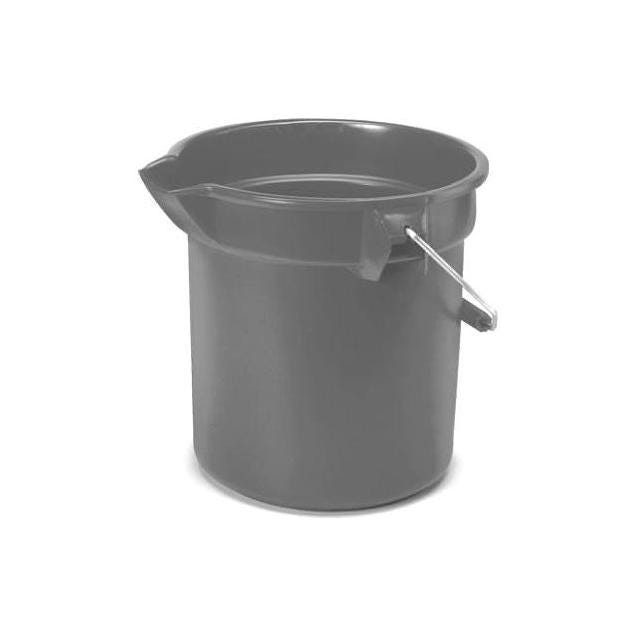 Rubbermaid Commercial Brute 14 Qt. Gray Round Bucket Rubbermaid Commercial Brute 14 Qt. Gray Round Bucket