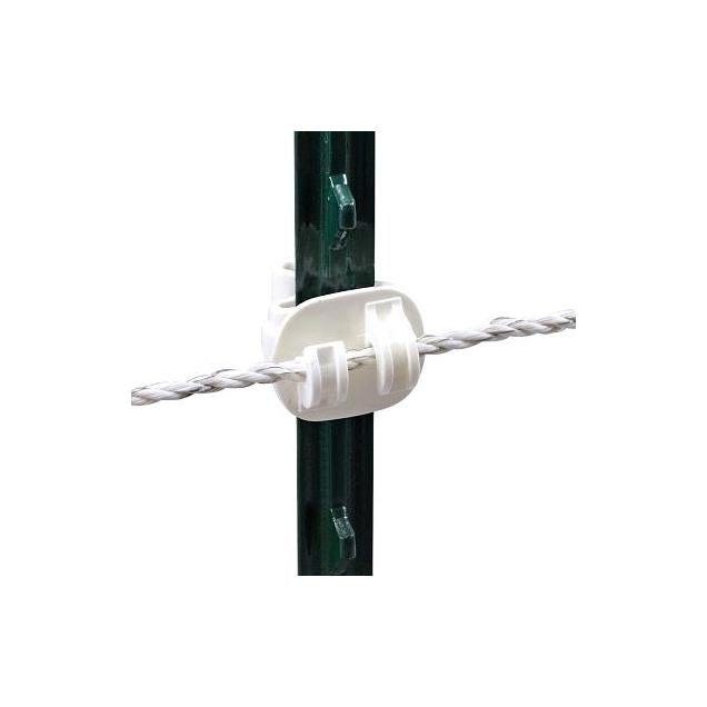 Powerfields Heavy-Duty White T-Post Claw Insulator (25-Pack) Powerfields Heavy-Duty White T-Post Claw Insulator (25-Pack)