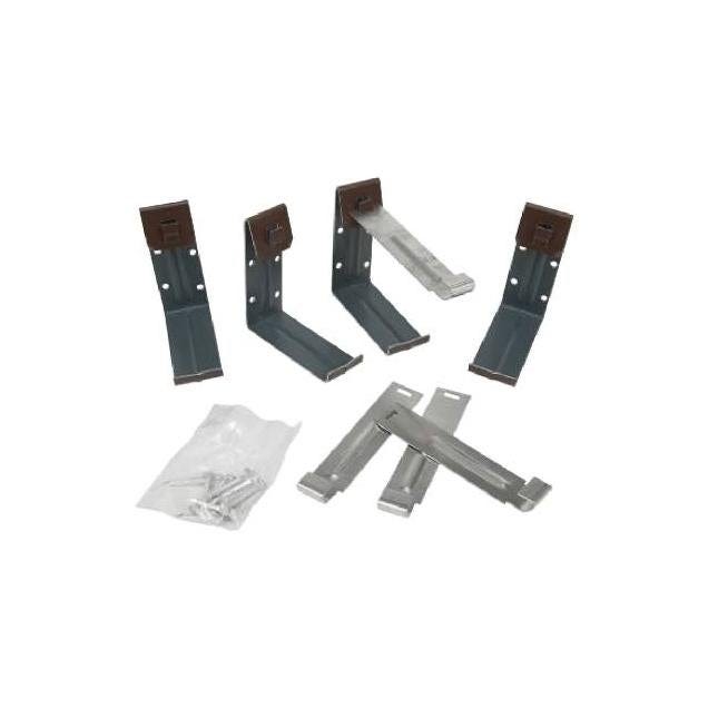 Amerimax 4-Pack 4 In. Brown Galvanized Steel Gutter Fascia Bracket With Nails