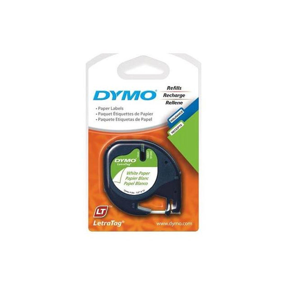 Dymo 0.5 In. x 13 Ft. Letratag Pearl White Refill (2-Pack) Dymo 0.5 In. x 13 Ft. Letratag Pearl White Refill (2-Pack)