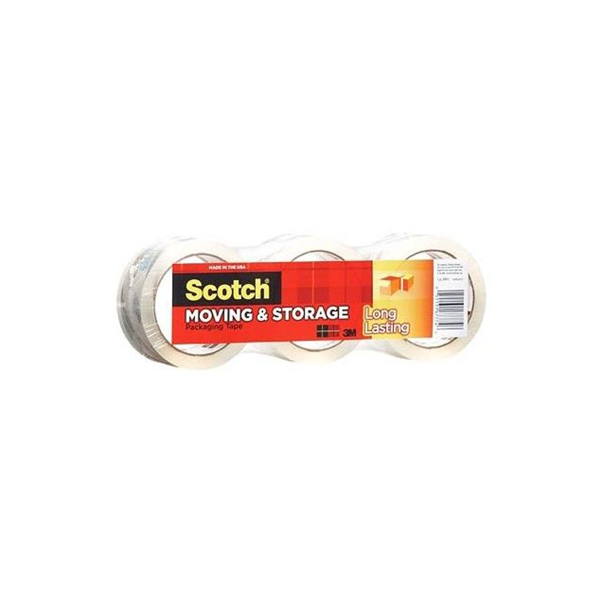 Scotch 1.88 Yd. x 54.6 Yd. Moving Packaging Tape (3-Pack)