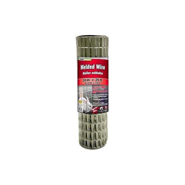 YardGard 2 In. x 1 In. Mesh 24 In. x 25 Ft. Galvanized Welded Wire Fence YardGard 2 In. x 1 In. Mesh 24 In. x 25 Ft. Galvanized Welded Wire Fence