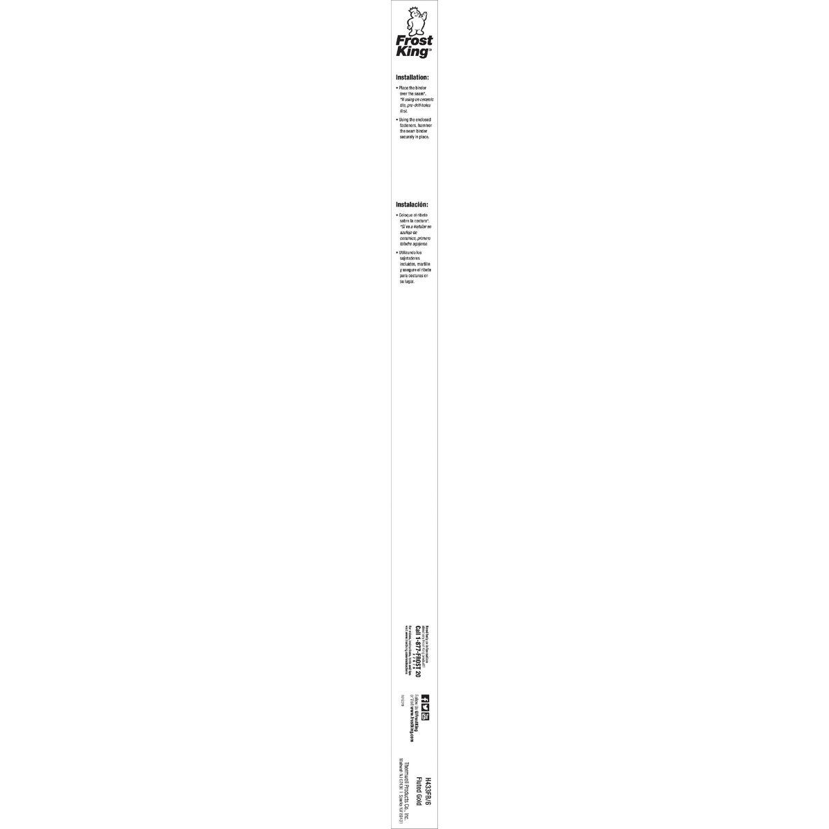 Frost King Gold Satin 1-1/4 In. x 6 Ft. Aluminum Seam Binder - photo 3