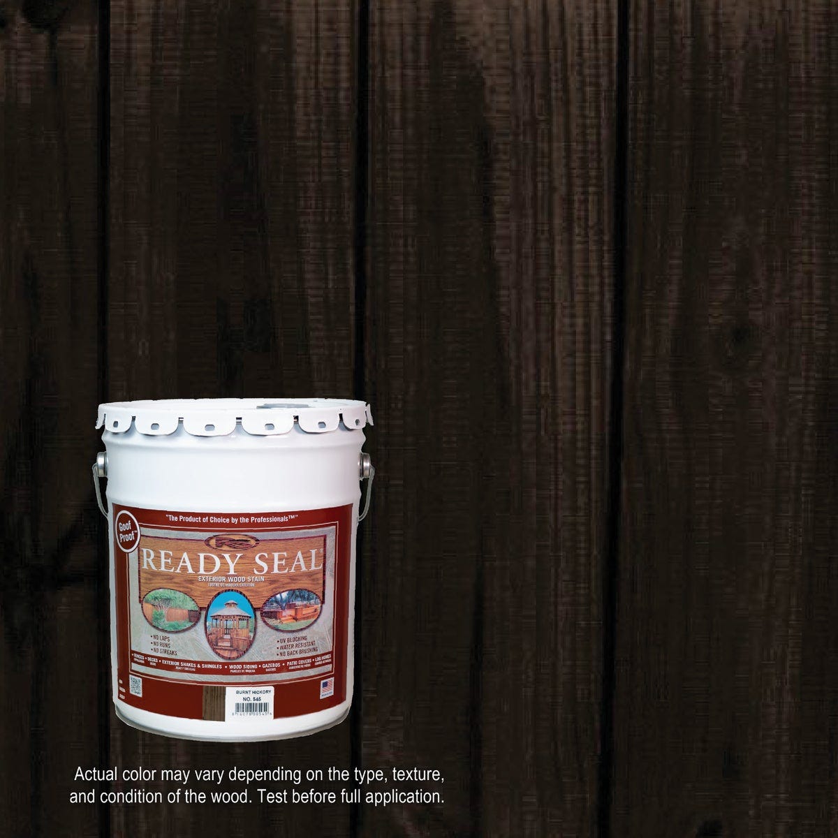 Ready Seal 545 Exterior Wood Stain and Sealer, Burnt Hickory, 5 Gal.