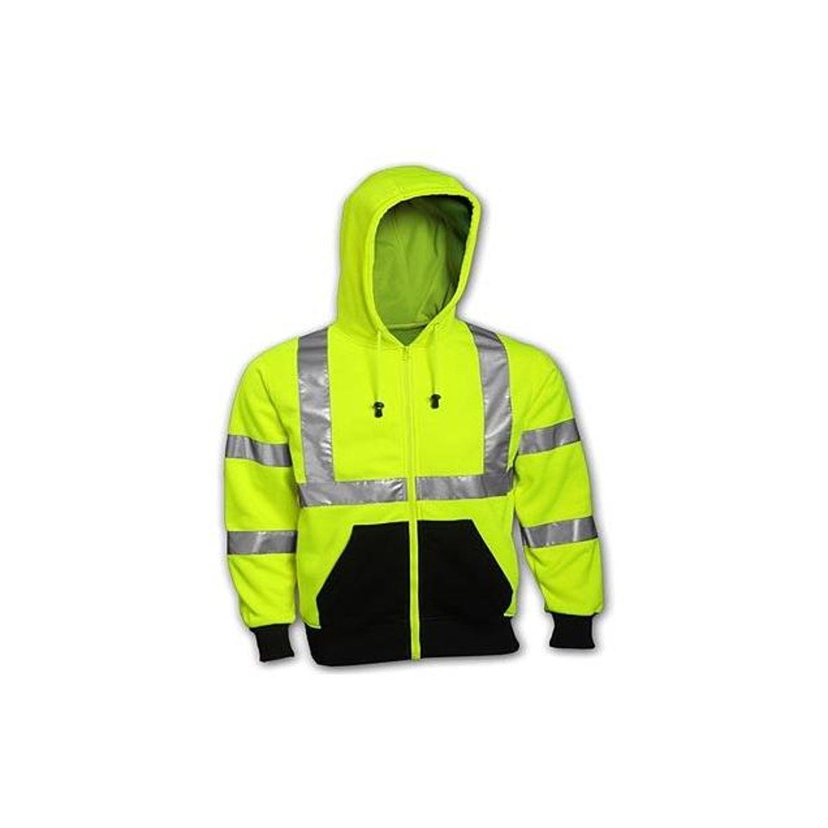 Tingley Job Sight 3XL Hi-Vis Yellow/Green Hooded Safety Sweatshirt Tingley Job Sight 3XL Hi-Vis Yellow/Green Hooded Safety Sweatshirt