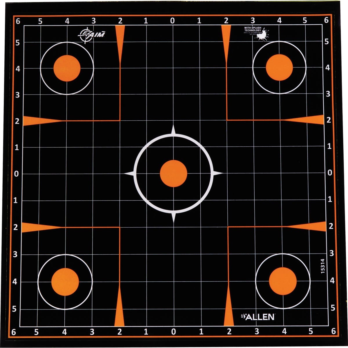 Allen EZ Aim 12 In. Square Adhesive Sight-In Splash Reactive Target (5-Pack) Allen EZ Aim 12 In. Square Adhesive Sight-In Splash Reactive Target (5-Pack)