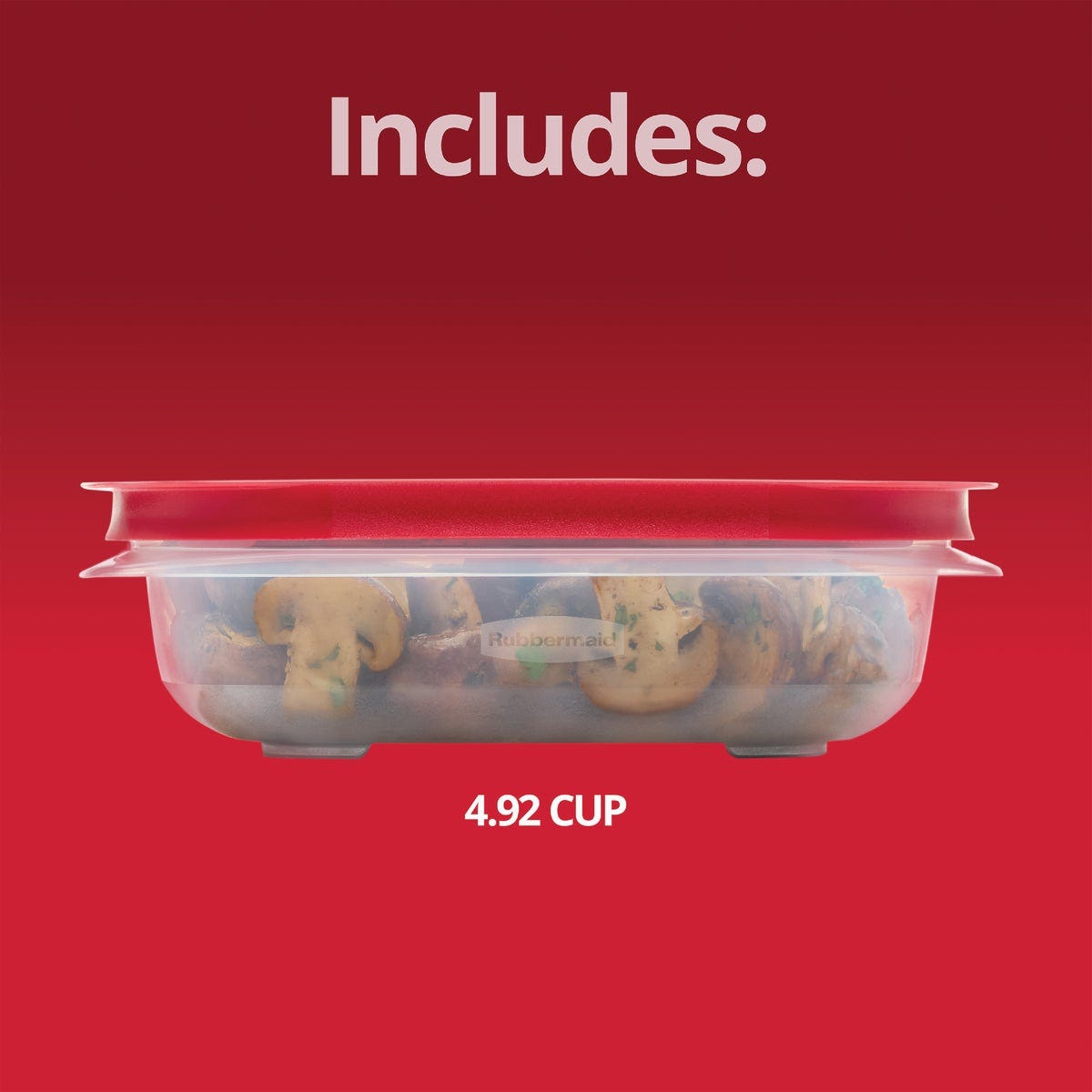 Rubbermaid EasyStore 4.92 C. Clear Square Food Storage Container with Lid - photo 6