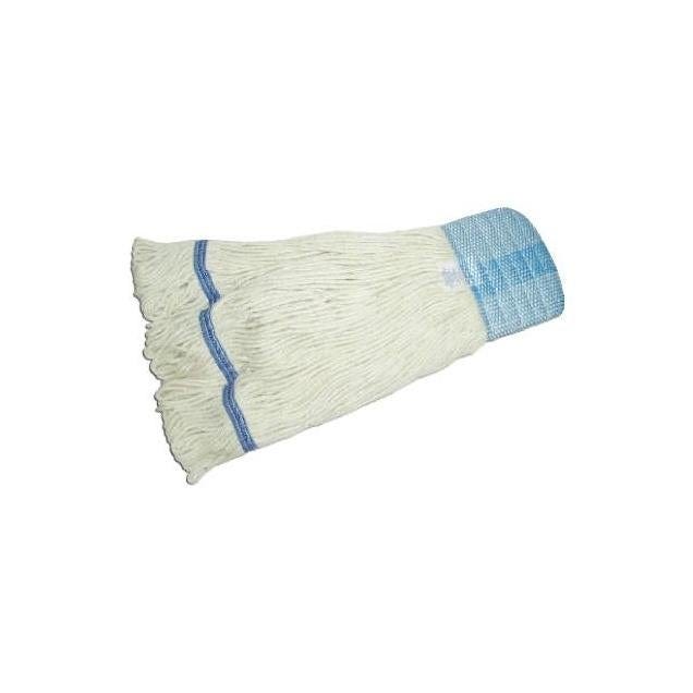 ABCO Products Large Natural Cotton/Rayon Blend Yarn Loop End Mop Head, White ABCO Products Large Natural Cotton/Rayon Blend Yarn Loop End Mop Head, White