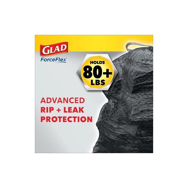 Glad ForceFlex 25-Ct. 30-Gal. Odor Eliminating Drawstring Trash Bags - photo 2 Glad ForceFlex 25-Ct. 30-Gal. Odor Eliminating Drawstring Trash Bags - photo 2