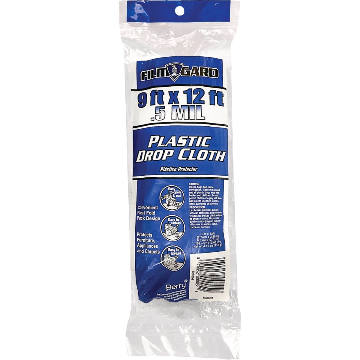 Film-Gard 9 In. x 12 Ft. Light-Duty Plastic Drop Cloth - photo 2 Film-Gard 9 In. x 12 Ft. Light-Duty Plastic Drop Cloth - photo 2