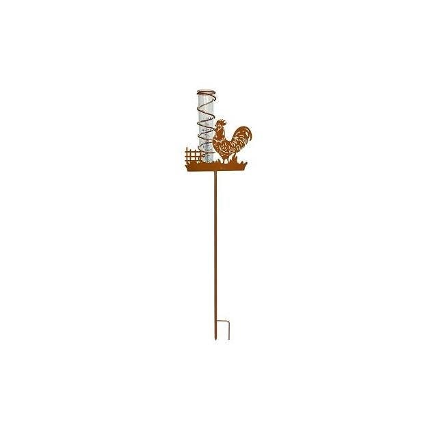 Headwind Rooster Metal Stake Rain Gauge Headwind Rooster Metal Stake Rain Gauge