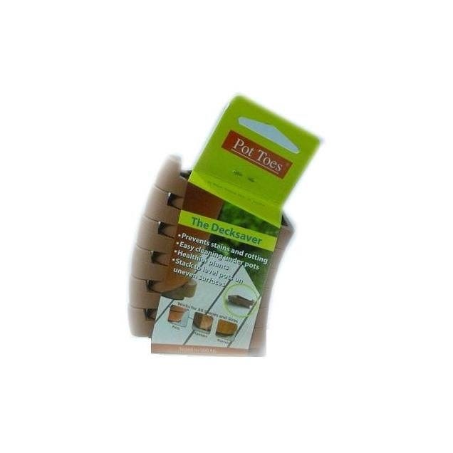 Bosmere Decksaver 6-Pack 3 In. Terra Cotta Garden Pot Toes Bosmere Decksaver 6-Pack 3 In. Terra Cotta Garden Pot Toes