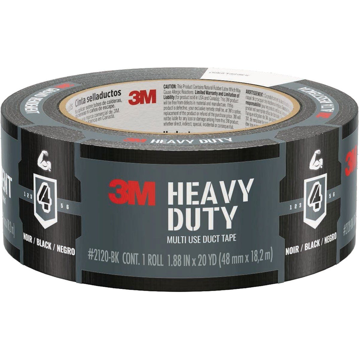 3M 1.88 In. x 20 Yd. Black Heavy Duty Duct Tape 3M 1.88 In. x 20 Yd. Black Heavy Duty Duct Tape