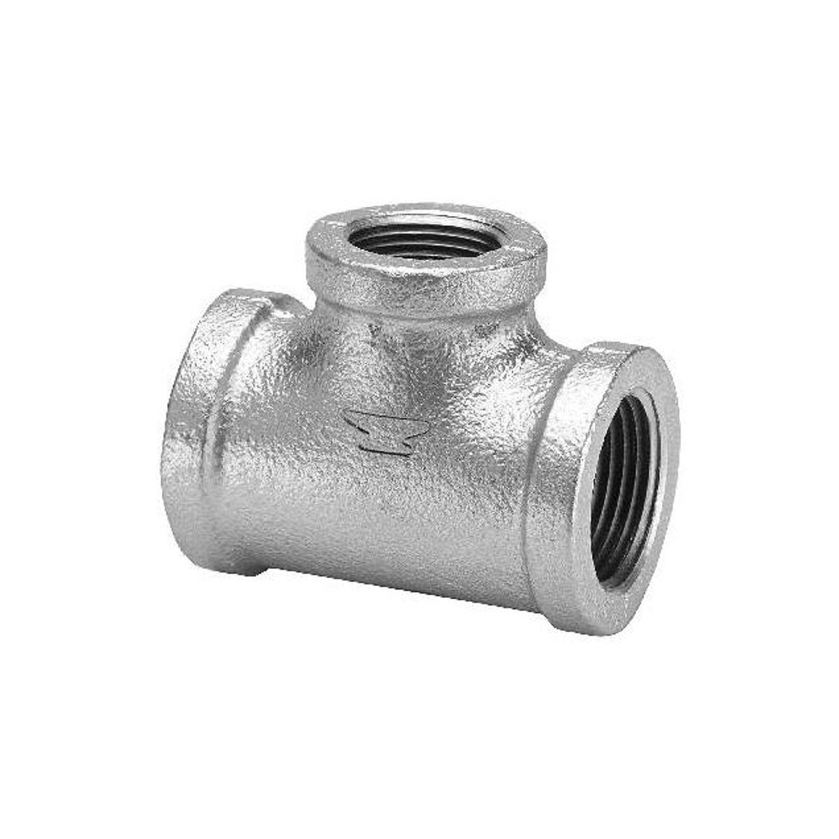 ASC 1/2 x 3/4 In. Galvanized Reducing Pipe Tee