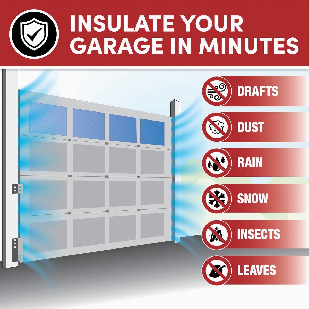 Frost King 3 In. x 9 Ft. White Vinyl Top and Side Garage Door Seal with Sweep - photo 3