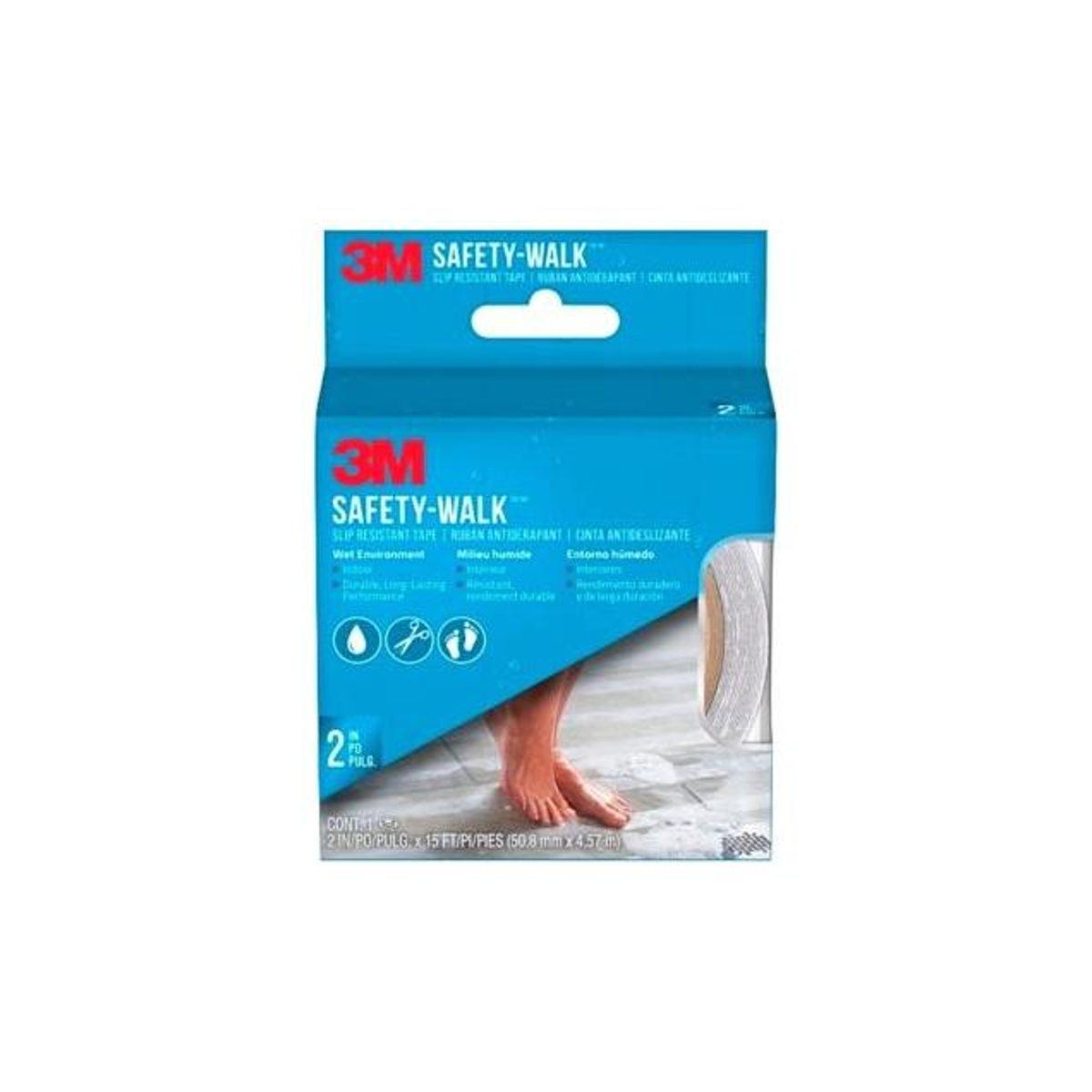 3M 2 In. x 15 Ft. Clear Safety-Walk Slip Resistant Tape
