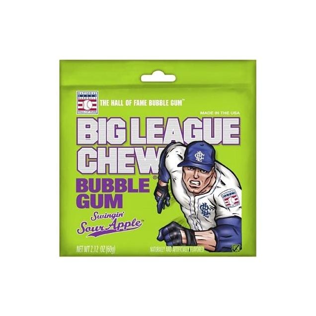 Big League Chew 2.12 Oz. Swingin' Sour Apple Gum