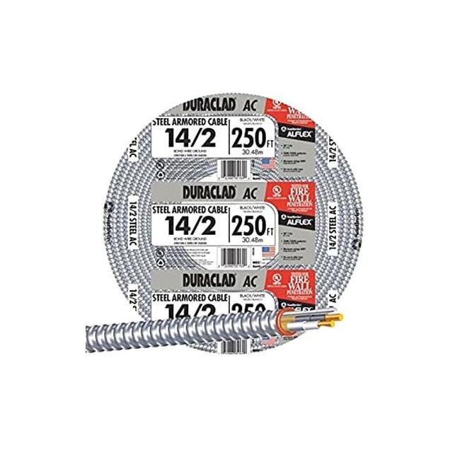 Southwire 250 Ft. 14/2 ACT Armored Cable Electrical Wire