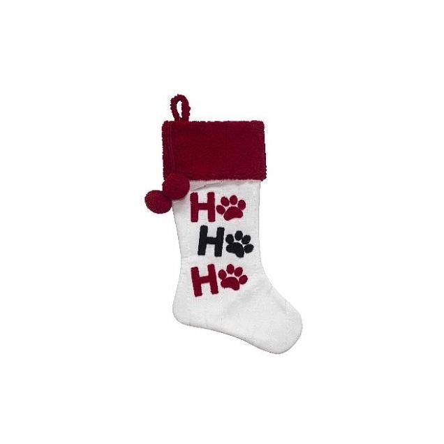 Dyno 20 In. White Velvet Christmas Pet Stocking Dyno 20 In. White Velvet Christmas Pet Stocking